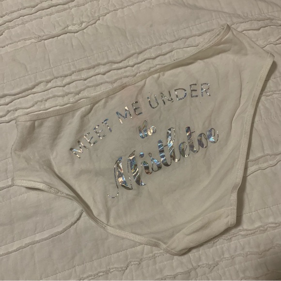 Victoria's Secret Other - VS vintage “meet me under the mistletoe” sequin Christmas panty